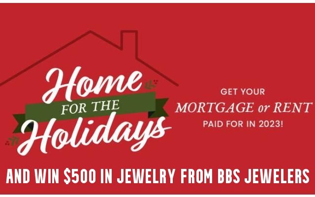Classic Rock 94.3 WQCM’s “Home For The Holidays” – Have Your Rent or Mortgage Paid For All of 2023 & Win $500 in Jewelry From BBS Jewelers