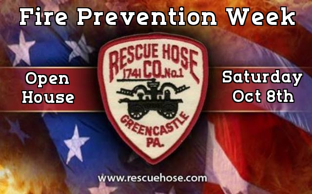 <h1 class="tribe-events-single-event-title">Greencastle Rescue Hose Company Fire Prevention Week Open House Sat, Oct. 8th</h1>