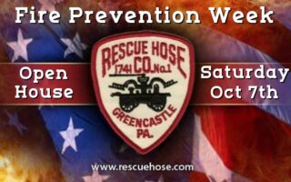 Greencastle Rescue Hose Co, Fire Prevention Week Open House, Oct. 7th