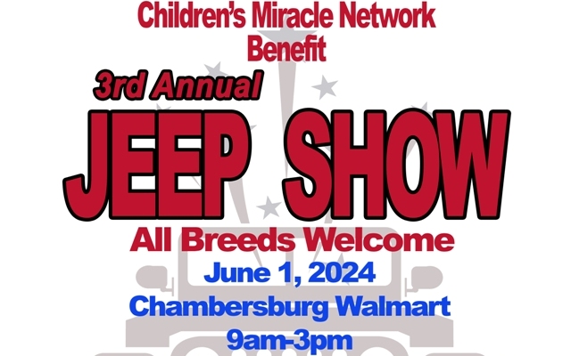 <h1 class="tribe-events-single-event-title">Classic Rock 94.3 WQCM Is at The CMN’s Jeep Show, Sat, June 1st at Chambersburg Walmart</h1>