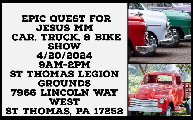 St. Thomas Car Show To Benefit Homelessness In Franklin County, Sat. April 20th